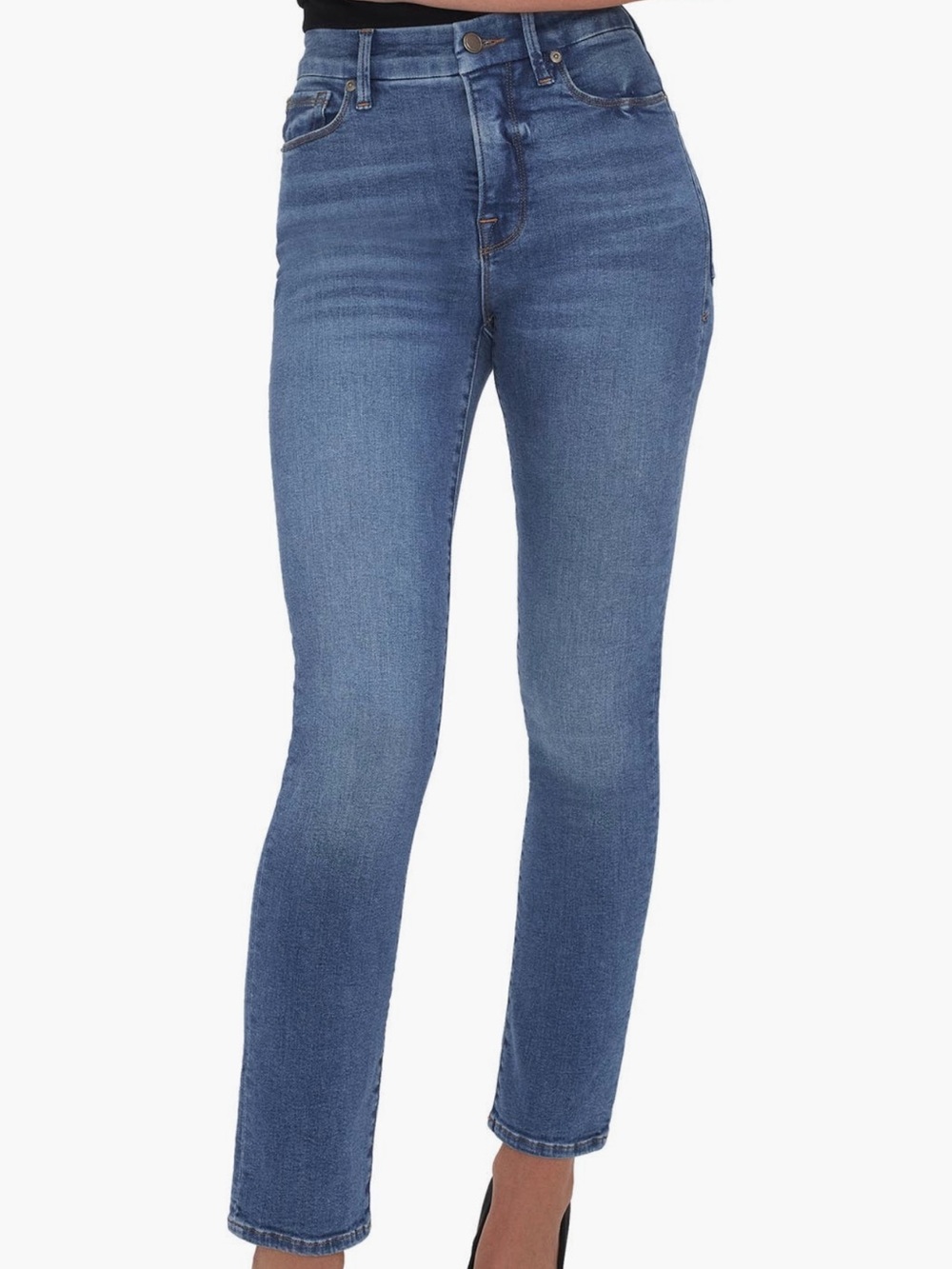Good American Good Classic Darted Back Pocket Skinny Jeans